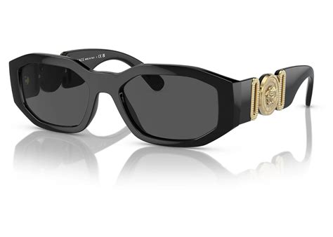 versace biggie schwarz|Versace irregular biggie sunglasses.